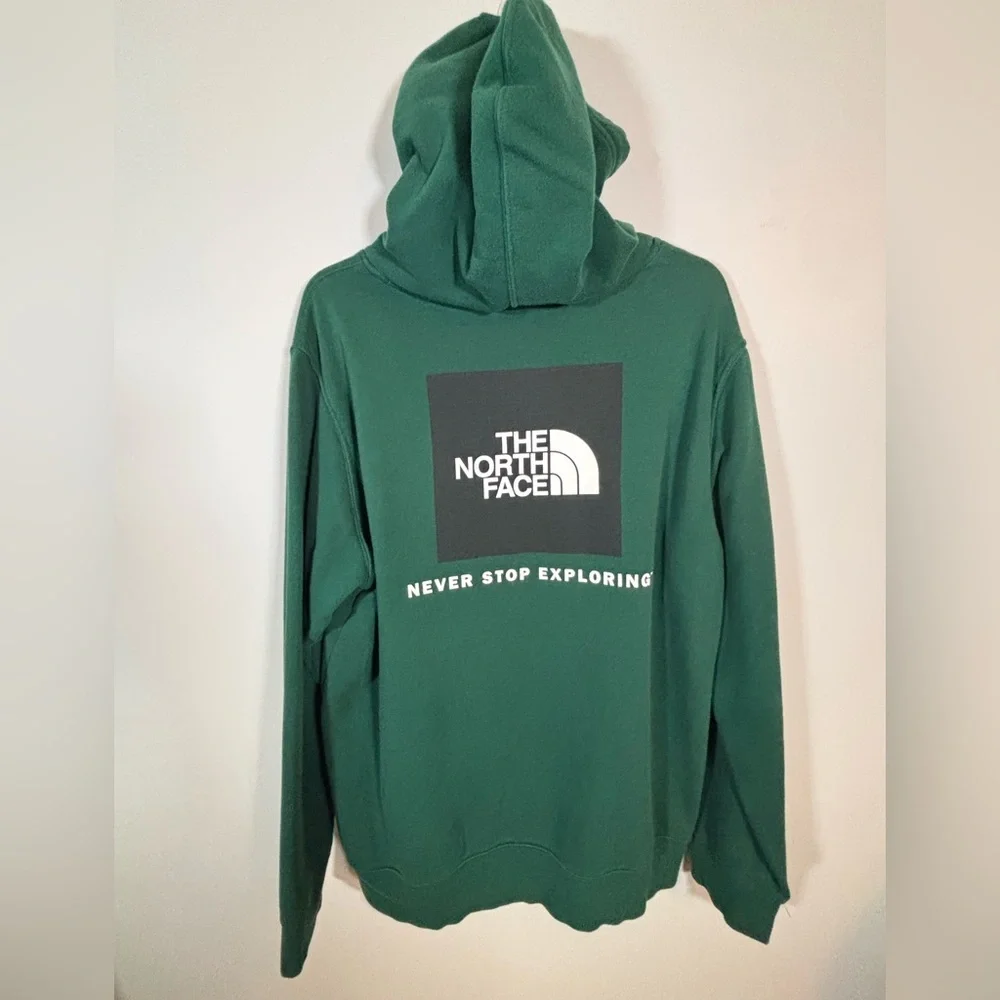 The North Face Green Logo Hoodie Men’s Medium Pullover Sweatshirt